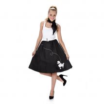 Jupe noire années 50 avec bandana (M)