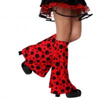 Jambières pattes d éléphant coccinelle