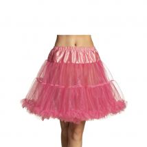 Jupon rose mi-long en voile pour adulte (Taille unique)