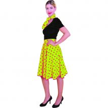 Jupe rock'n roll avec foulard jaune (jaune)