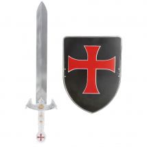 Kit Chevalier Croisé Enfant. Épée et Bouclier