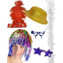 Kit d'accessoires soirée déguisée, 12 personnes