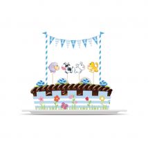 Kit de décorations Animaux 1 an pour gâteau