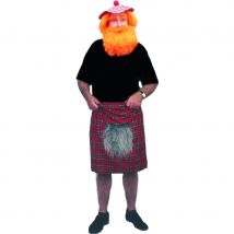 Kilt d'écossais avec fausse fourrure (Taille unique)