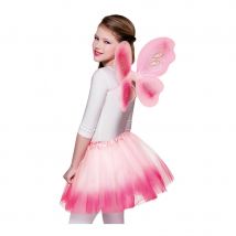 Kit de Fée Rose: Ailes Papillon et Jupe Tulle