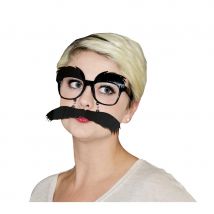 Lunette avec grosses moustaches sur chainette