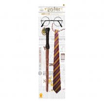 Lunettes, baguette, cravate Harry Potter enfant