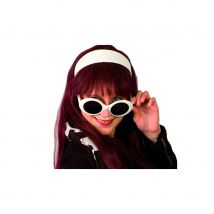 Lunettes blanches. uv400 (BLANC)