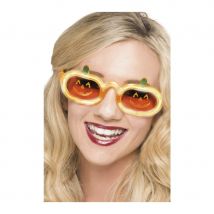 Lunettes citrouille lumineuses (Taille unique)