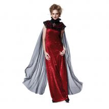 Longue cape noire en voile pour femme (Taille unique)