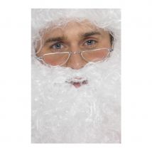 Lunettes de père noel demi lune (Argenté)