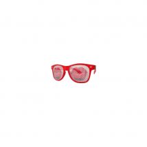 Lunettes de soirée avec lèvres rouges imprimées
