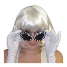 Lunettes de star, monture zébrée