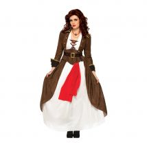 Longue et ample robe de pirate marron (M/L)