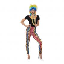 Leggings léopard néon (Taille unique)