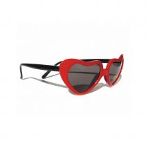 Lunettes monture rouge en forme de coeur