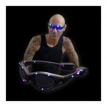 Lunettes noires avec monture led