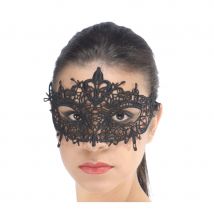 Loup noir en dentelle rigide