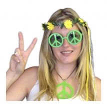 Lunettes peace and love en pvc