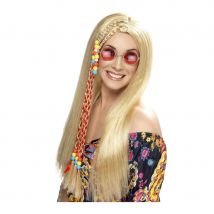 Longue perruque hippie blonde (Blonde)