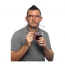 lunettes pailles transparentes