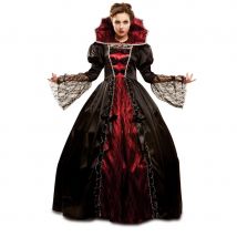 Large robe baroque de vampire pour femme (S)