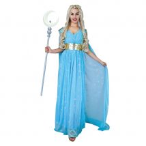 Longue robe bleue de princesse pour adulte (S/M)