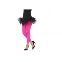 Legging rose dentelles années 80 (Taille unique)