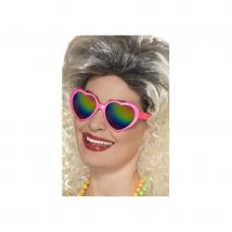 Lunettes rose en forme de coeur (Lunettes coeur)