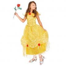 Longue robe jaune de Belle princesse pour enfant (3/5 ans)