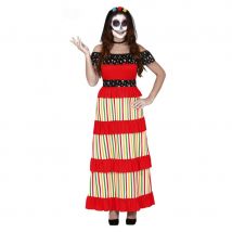 Longue robe jour des morts pour femme (L)
