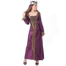 Longue robe médiévale violette de princesse (M)