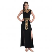 Longue robe noire egyptienne pour femme (L)