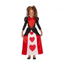 Longue robe reine de coeur pour enfant (7/9 ans)