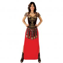 Longue robe rouge bustier de romaine (M)