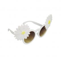 Lunettes style hippie avec marguerites