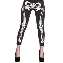Legging squelette pour femme (Taille unique)