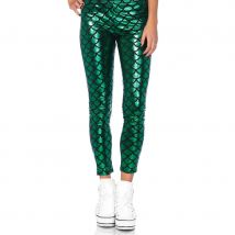 Legging sirène vert pour adulte (S)
