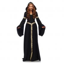 Longue tenue de sorcière celtique noir or (S/M)