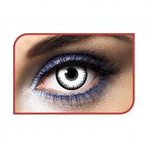 Lentilles yeux blancs contour noir (1 an)