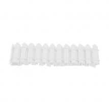 Mini barrière de bois blanc décorative en feutre (Barrière)