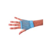Mitaines bleues en résille