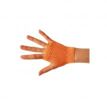 Mitaines courtes résilles orange