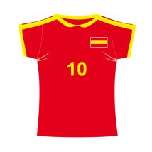 Maillot de foot Espagne en carton (31 X 33 cm)