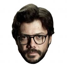 Masque du Professeur Casa de Papel, en carton