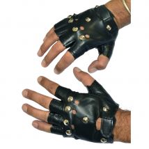Mitaines de rocker en cuir (Taille standard)