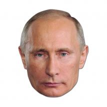 Masque de Vladimir poutine en carton plat