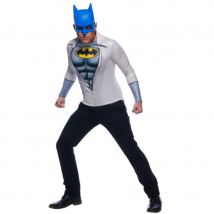 Masque et t-shirt bleu de Batman pour homme (M/L)