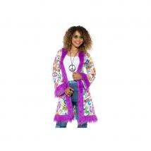 Manteau groovy Hippie années 60 pour femme (S/M)