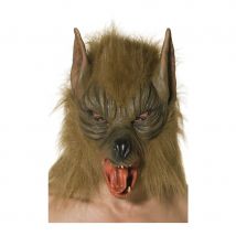 masque loup avec fourrure